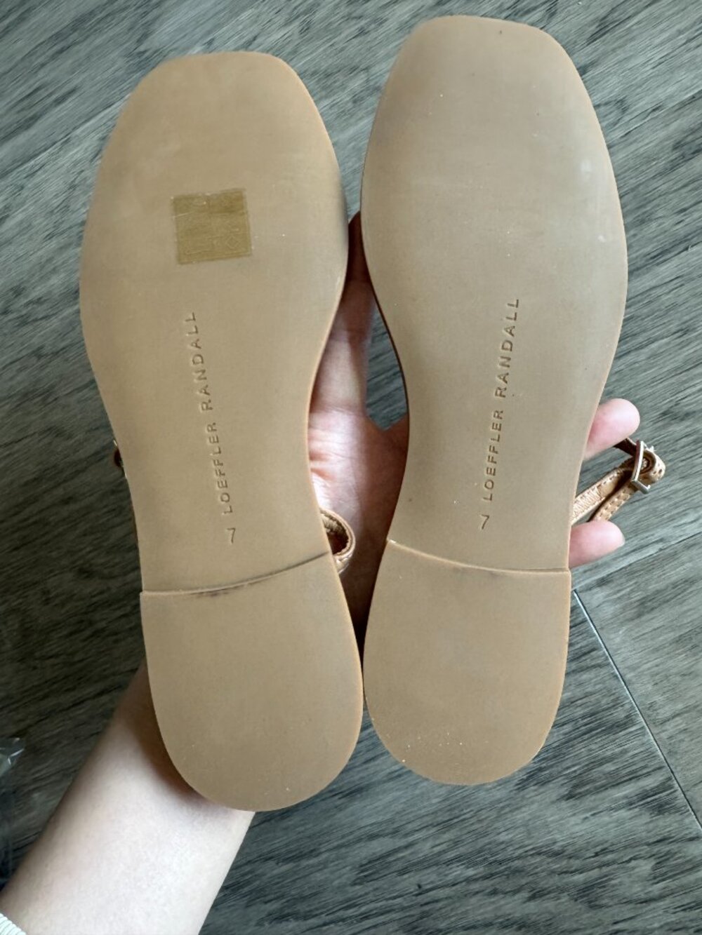 NEW Loeffler Randall size 7 Lara Dune Leather Sandal - Picture 4 of 6
